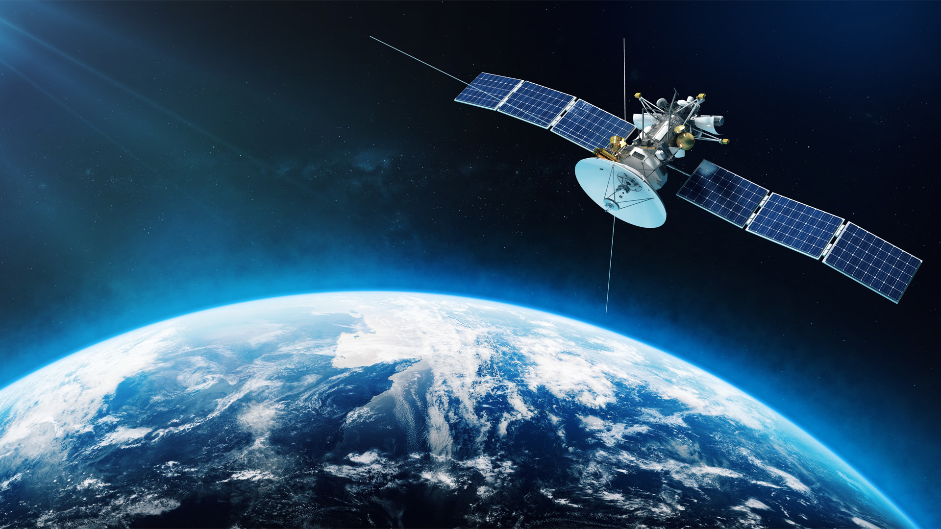 satellites in space