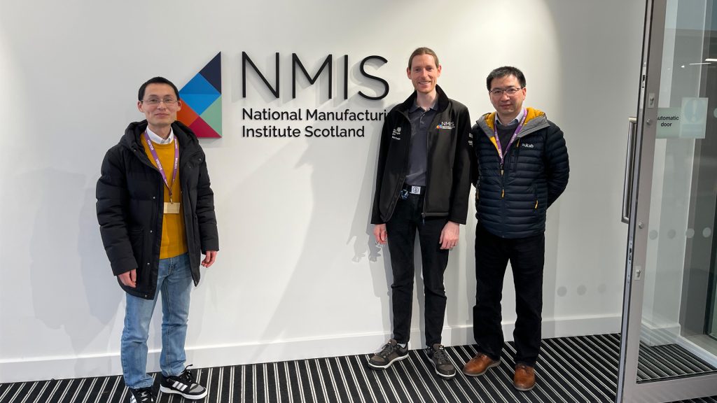 Wenbin on a visit to the National Manufacturing Institute of Scotland