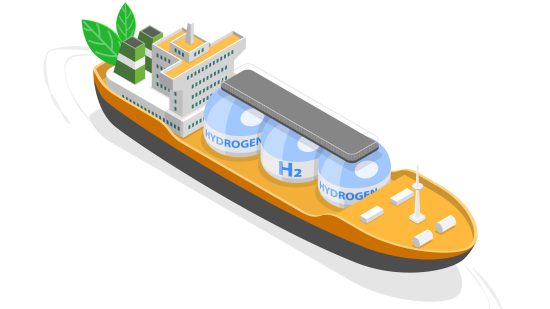 Hydrogen boat on a sustainable sea